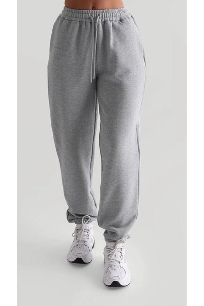 Kadın Gri Oversize Eşofman Altı