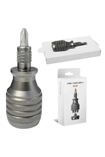 7 in 1 Precision Aluminum Alloy Handle for Shank 1/4" Bits Comfortable Mini ScrewDriver 6.35mm
