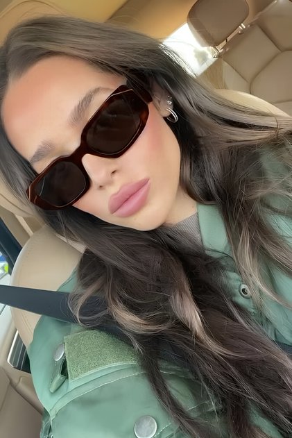 Rosa Lath Brown Sunglasses