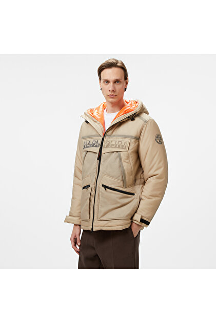 Napapijri B-Lorze Full-Zip Stand Erkek Turuncu Sweatshirt - Fiyatı