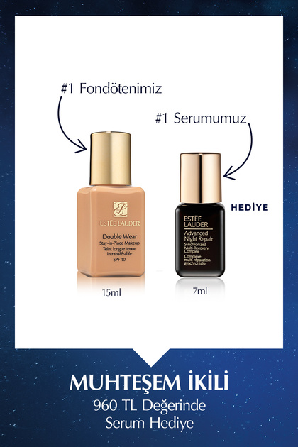 Estee Lauder Seyahat Boy Fondöten - Double Wear Stay-in-Place