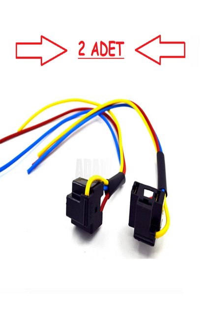 2 ADET Atom Far Fişi, H4 Ampul Yuvası, H4 Ampul Soketi, H4 Ampul Duyu, H4 Ampul Fişi (KABLOLU)