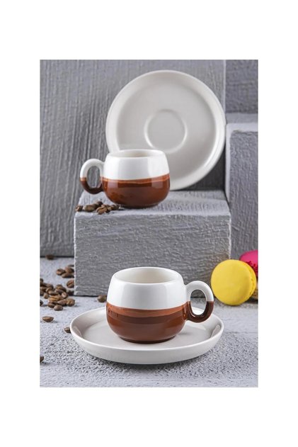 Homemade Handmade 2-Piece Nescafe-Tea Cup 220 Ml.