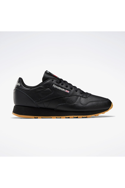 Classic Leather Unisex Black Sneakers