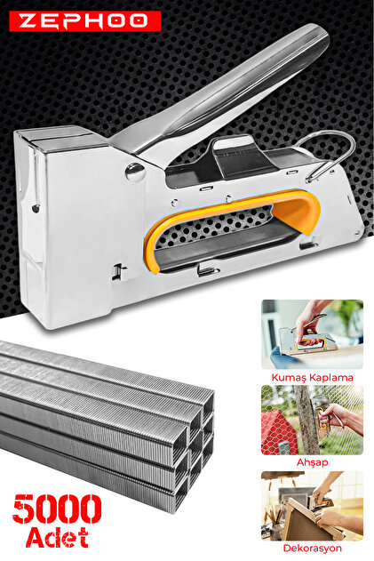 Zephoo 4-8 mm Zımba Tabancası Mobilya Döşeme Mekanik Zımba