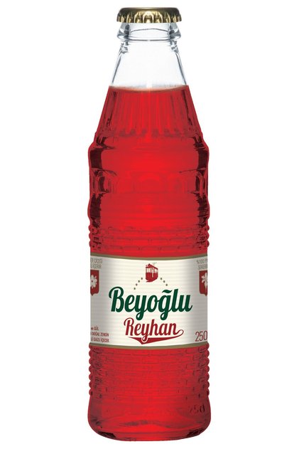 Premium Gazoz Reyhan Ve Gül Aromalı 250 Ml Cam Şişe 24'lü