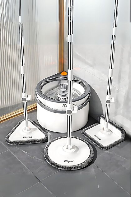 Miyano M80 Plus 3 Başlıklı Su Hazneli Mop Temizlik Seti - Fiyatı