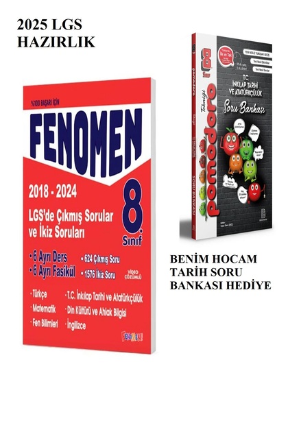 Fenomen Yayıncılık Fenomen 8. Sınıf Lgs Tüm Dersler Çıkmış Ve Ikiz