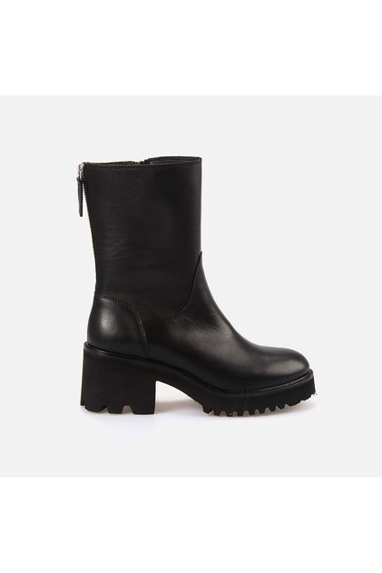 Women's Genuine Leather Eva Sole Black Casual Boots