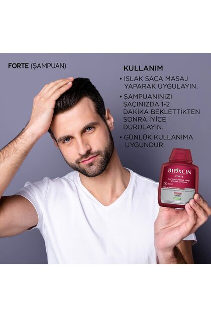 BIOXCIN FORTE Shampoo 3 X 300 Ml Sparpack Gegen Haarausfall – Mit Bio Complex B11 | Für Kräftigeres, Gesünderes Haar