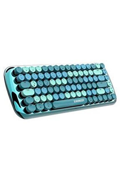 Everest KB-98 Latte 2.4G+BT1+BT2 Çoklu Cihaz Bağlantılı Q Kablosuz