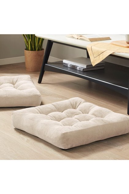 Dekoratif Rual Yer Oturma & Paleti Minderi 55x55x10 cm Yoga Minderi Bahçe Balkon Minderi
