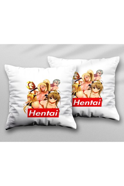 Anime Two Pcs Two Side Printed Washable Pillow Cushion Throw Pillow Case Cover