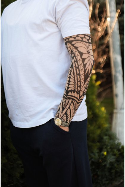 Giyilebilir Desenli Kol Dövmesi 3D Baskılı Tattoo