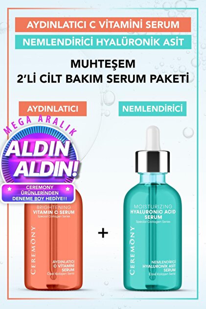 Ceremony Nemlendirici Hyaluronik Asit + Canlandırıcı C Vitamini