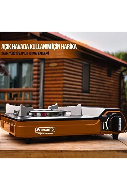 サメオ出品 Orcamp Ck-505 Tekli Portatif Kamp Ocak Gaz Stop Emniyetli - Fiyatı