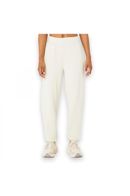 2032C844 Asics Logo Sweatpant Alti Krem Kadın Eşofman Altı