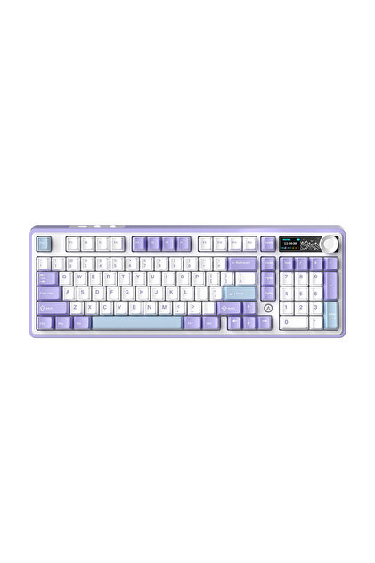 Coverzone Ajazz AK980 Ekranlı Mekanik Klavye RGB, Tam Boy Hot-Swap