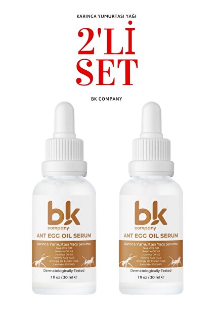 BK COMPANY 2'li Karınca Yumurtası Yağı Tüy Azaltıcı Tüy Dökücü