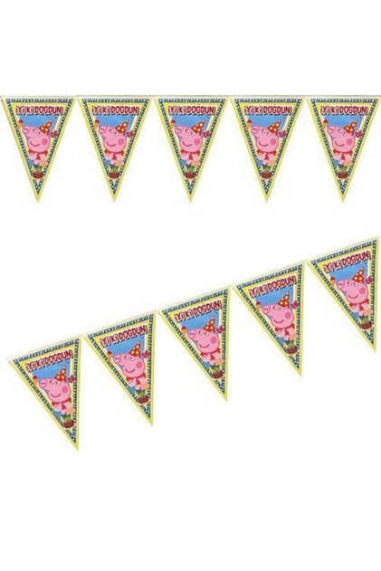 Peppa Pig Flama Bayrak 2 Metre