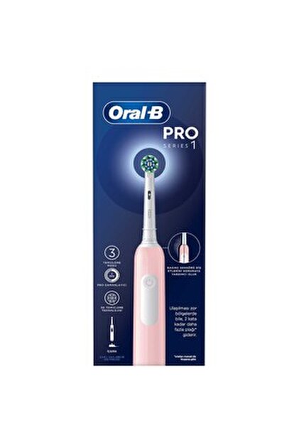 BRAUN OralB ピンク Braun Oral B Pro 1 Serisi Pembe Şarj Edilebilir Diş Fırçası