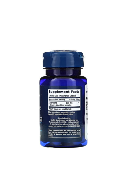 life extension l carnitine 500 mg Life Extension LifeExtension L-Carnitine 500 mg 30 Vegetarian Kapsül