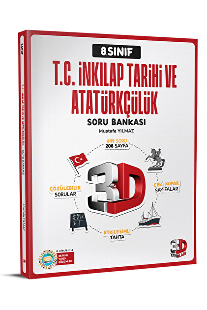 3D Yayınları 8. Sınıf T.C. İnkılap Tarihi ve Atatürkçülük Soru