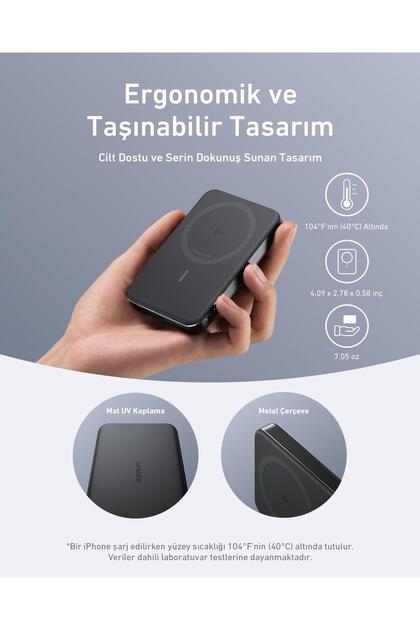 Anker Maggo Powerbank 10.000 Mah, Ince Tasarım - Qi2 Sertifikalı