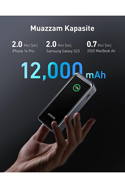 Anker Prime 12,000mah Power Bank (130W) - A1335 - Fiyatı, Yorumları