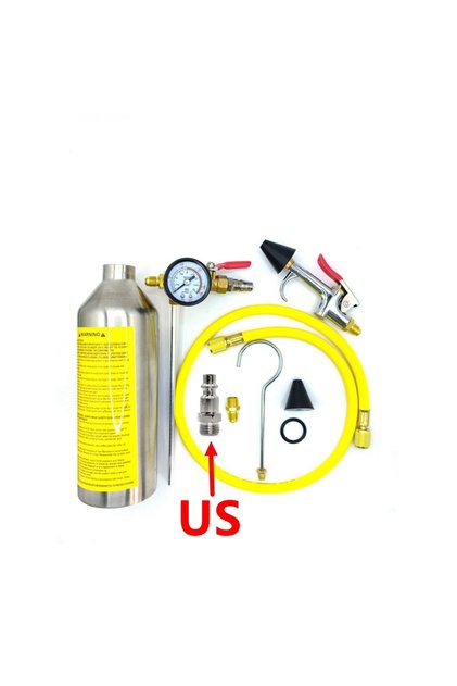 relief valve set US Automotive Air Conditioning Cleaning canister cleaning bottle A/C system flush S
