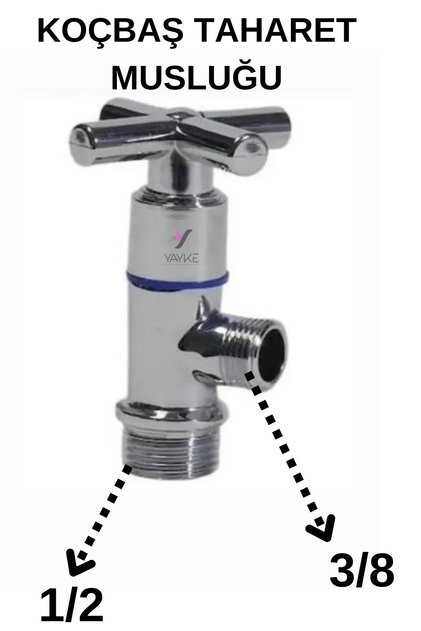 Bidet Tap Aries Head Bidet Open Close (Input 1/2 Output 3/8)