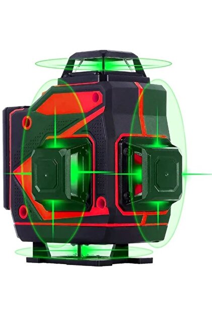 Rodex Yüksek Kalite Yeşil Lazer Ip54 Kauçuk 2x Batarya 4 Parça