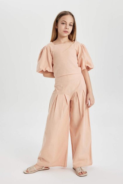 C0448a8 Ss Wide Leg Wide Leg Cotton Trousers