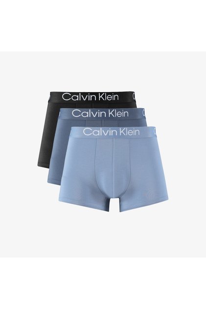 Trunk 3'lü Erkek Mavi Boxer