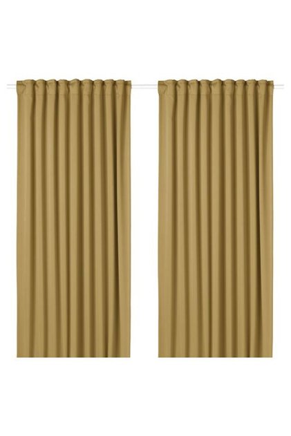 Majgull, Blackout Curtain/2 Panels, Yellow-Beige, 145X300 cm