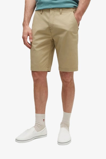 Claremont Poplin Chino Men's Beige Shorts Tb0A5U2Kdh41