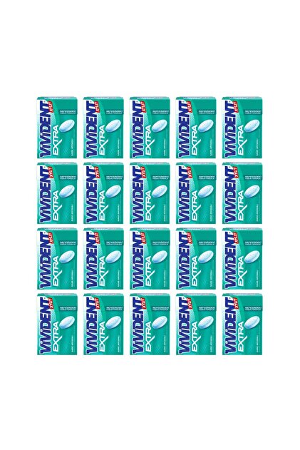 Vivident XYLIT Extra Nane Aromalı Şekersiz Draje Sakız 21 g x 20