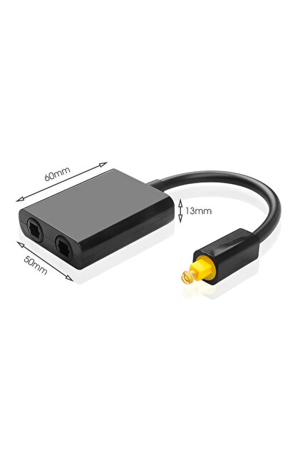 Derwell Dijital Fiberoptik Kablo Ayırıcı Ses Fiber Optik Toslink