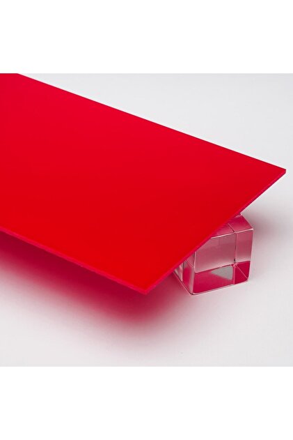 TASARIM TABELA Kırmızı Pleksi 15x30cm 3 Mm Akrilik Pleksi