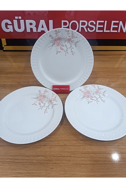 25 cm çiçekli servis tabağı