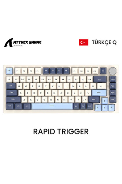 Attack Shark K85 Rapid Trigger - Snap Tap Manyetik Switch RGB