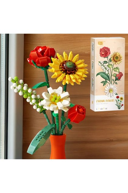 Mini Flower Figured Building Blocks & 568 Pieces