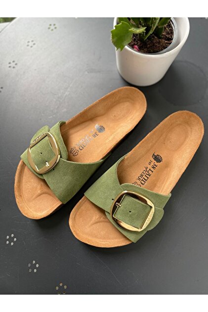 Land of Cork anatomical natural cork sole genuine suede leather