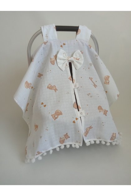 100% Cotton Muslin Stroller Cover