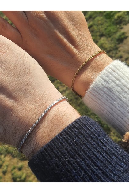 Steel Couple Lover Bracelet