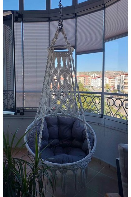 Makrome Salıncak Minderi 130x50cm ( Sadece Minder )