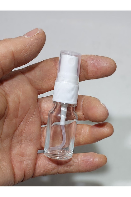 Cam Yeniden Doldurulabilir Sprey Kolonya Parfüm Şişesi 10 ml - Boş Şişe 3 Adet