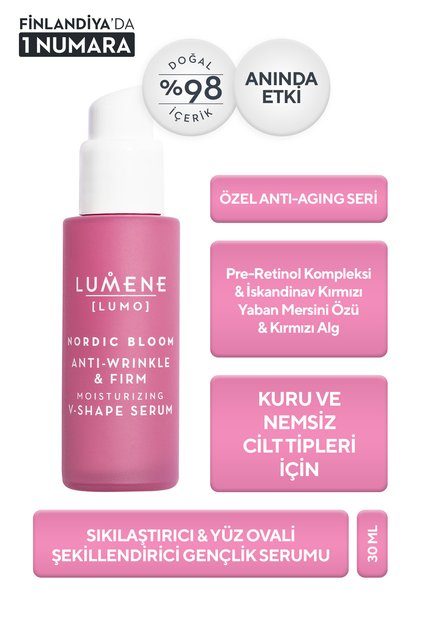 Serum - Nordic Bloom Anti-Wrinkle & Firm Moisturizing V-Shape Serum with Firming and Face Shaping Effect, for All Skin Types 30 ml