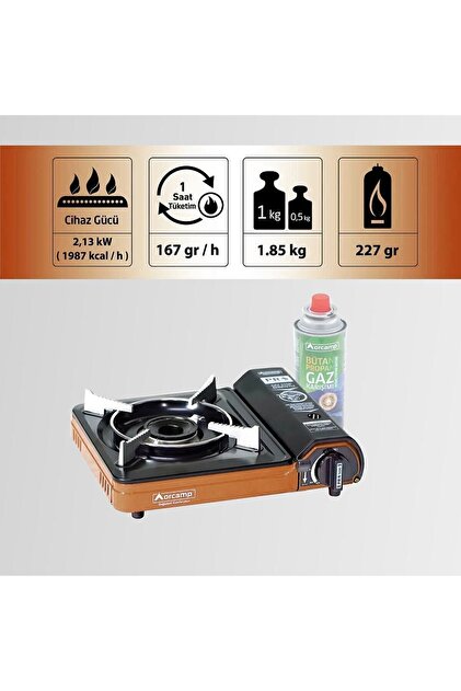 Orcamp Ck-505 Tekli Portatif Kamp Ocak Gaz Stop Emniyetli - Fiyatı