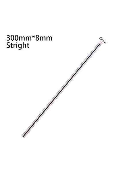 8x300mm stright 1Pcs Reusable Stainless Steel Straws Straight Bent Straws Vacuum Tumbler Themos Cup